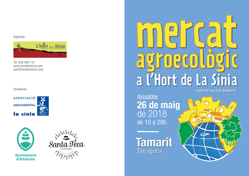 Cartell Mercat Agroecològic Hort de La Sínia