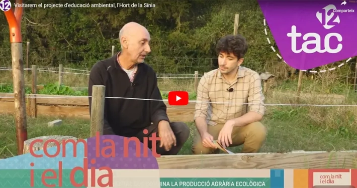 Imatge de la portada del vídeo que va publicar TAC12 sobre la seva visita a l'Hort de La Sínia